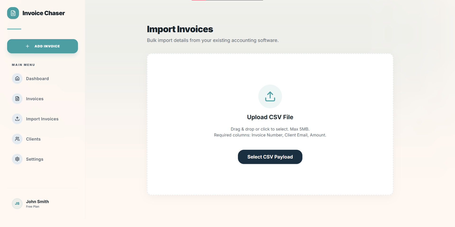 Import fast and start chasing in minutes